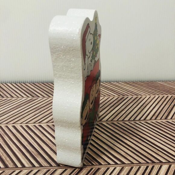 Peanuts Christmas Wood Block Tabletop Decor - Picture 3 of 5